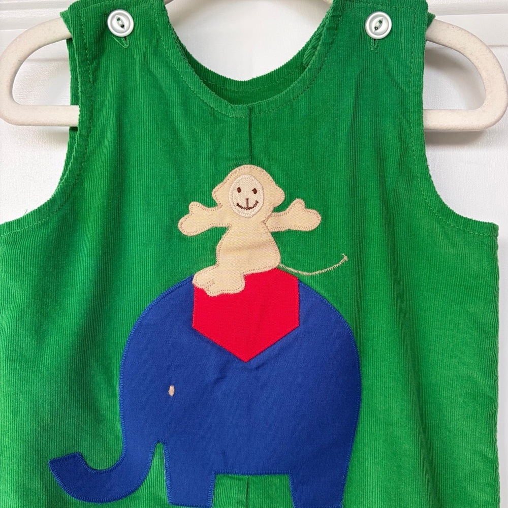 •Funtasia Too!• Corduroy Appliqué Longall Romper - Size 18 Months - Picture 3 of 7